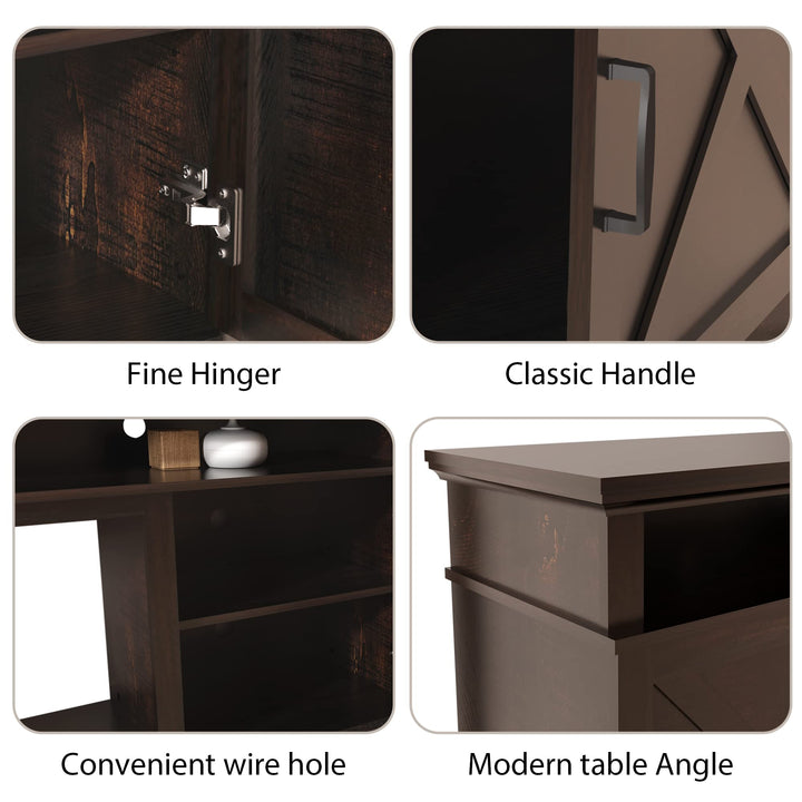 Dreamflame Fireplace TV Stand with 26 inch Electric Fireplace (Crystal)